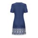 thumbnail image 4 of Vestido casual de mujer con hombros descubiertos y mangas cortas con estampado de espalda para adelgazar Fridja  qw1047, 4 of 5