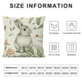 thumbnail image 5 of Qinduosi Spring Easter Pillow Covers Pack of  Bunny Floral Leaf Throw Pillow Covers Outdoor Indoor,Spring Holiday Decor Rabbit Pillowcase Farmhouse Decorative Linen Cushion Case for Home Sofa, 5 of 5