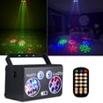 thumbnail image 2 of Luces de Escenario con Patrones LED, Luces de Fiesta Dj Disco Light con Control Remoto y DMX para Fiesta de Baile, Karaoke, Halloween, Navidad (8.7"x6.3"x7.5"), 2 of 8