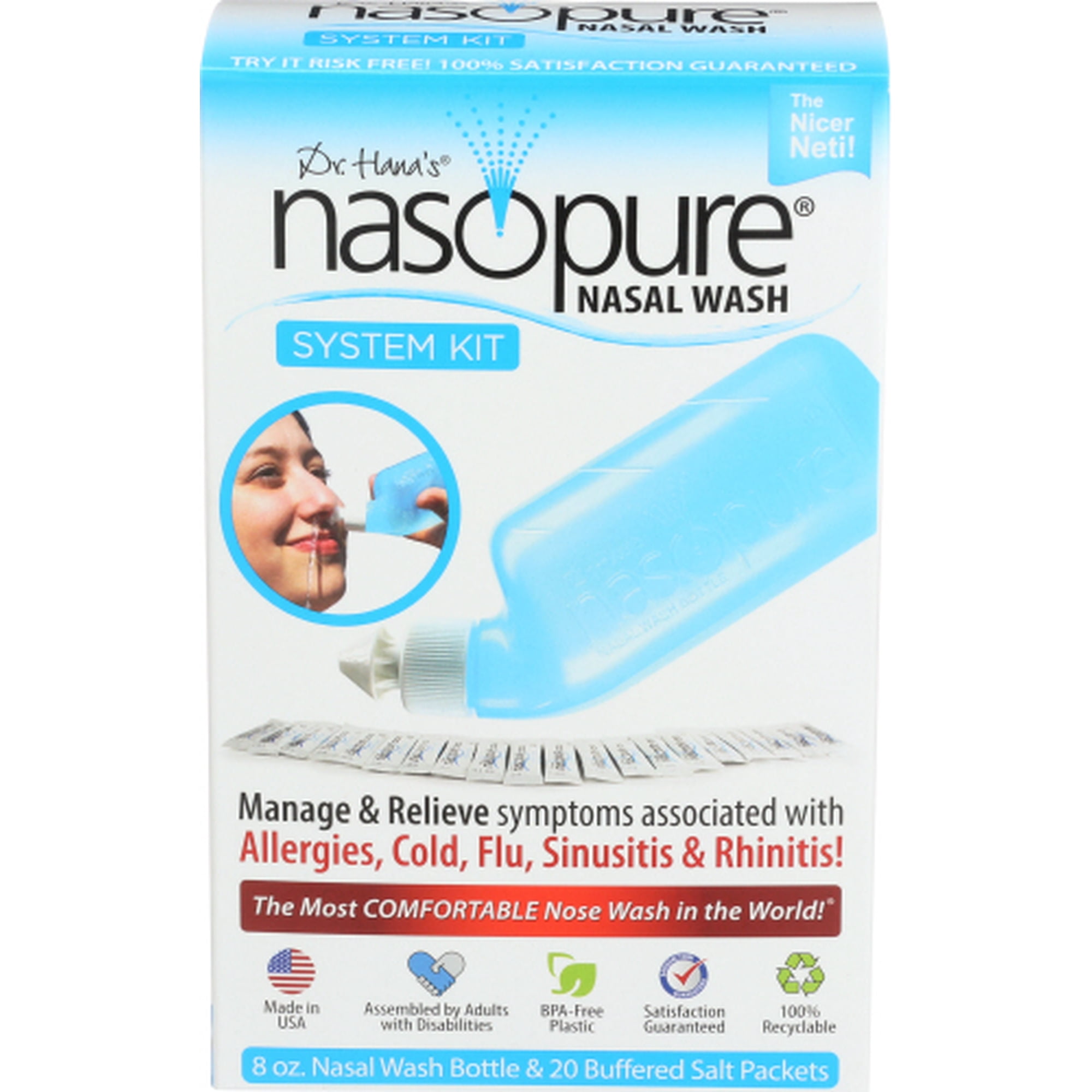 (Pack Of 2) Nasopure Nasal Wash System Kit 8 Oz