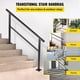 thumbnail image 2 of Pasamanos VEVOR ajustable de 5 escalones color Negro, 2 of 9
