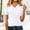 White, variant on Shirts for Women Button Up Short Sleeve Loose Comfort Basic Casual T Shirt Womens Shirts Dressy Casual Blackish Green L