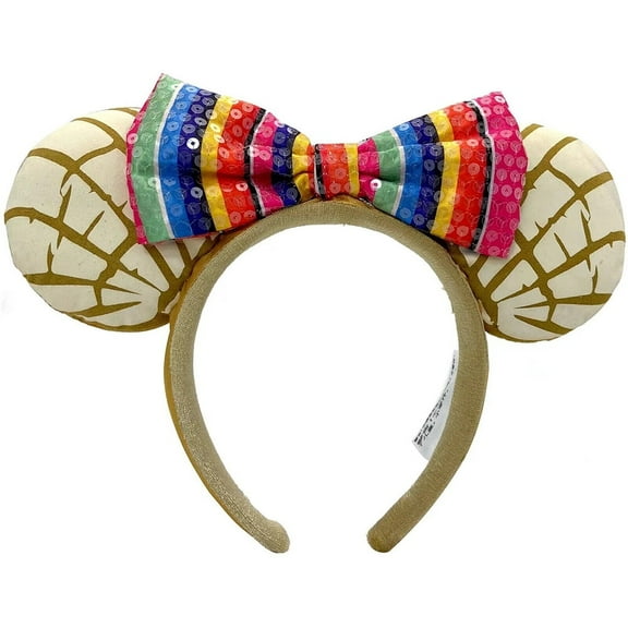 Fashion Rainbow Bow Headband, Mexican Hairbands for Women Girls, Minnie Ears Headbands New