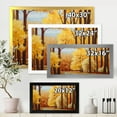 thumbnail image 4 of Designart 'Orange Autumn Trees At Sunrise' Farmhouse Framed Art Print, 4 of 4