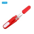 thumbnail image 3 of Uxcell Fishing Scissors Stainless Steel Serrated Edge Shear Mini Braided Line Snips with Safety Cover,2 Pack Red, 3 of 6