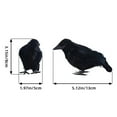 thumbnail image 2 of 1pc Simulation Crow Decoration All Saints Crow Props Simulation Party Supplies Decoration Halloween Decorations, 2 of 9