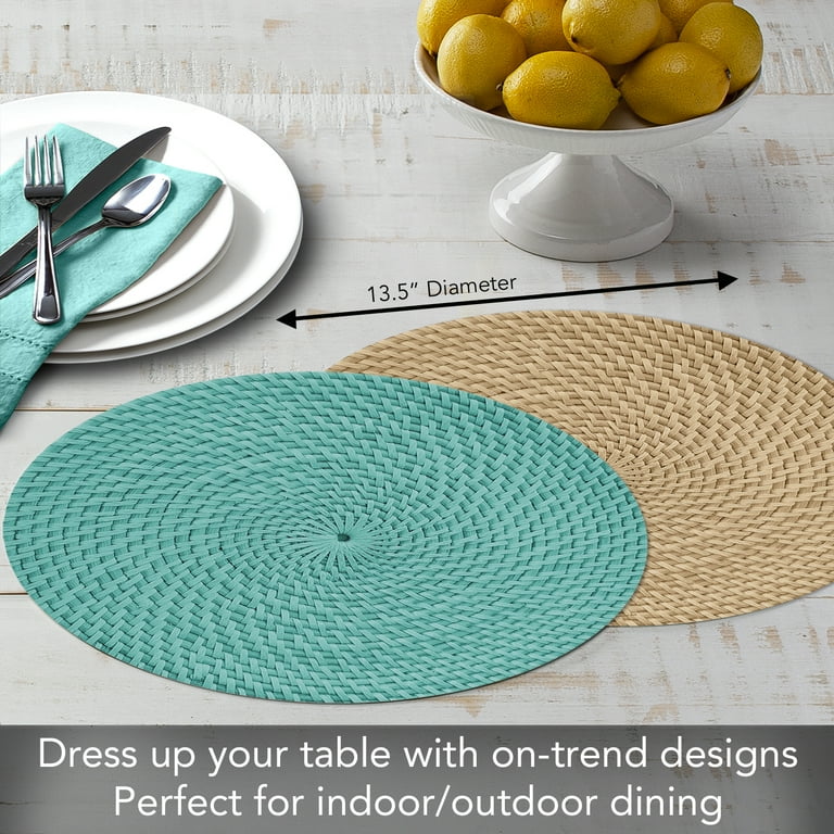 Lemon Yellow Basket Weave Placemat (Set of 8) Lemon Yellow Basket Weave Placemat (Set of 8)