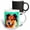 Multicolor, variant on 3drose, Nice Rough Collie Dog Portrait on Green. Digital Art Gifts for Family, 11oz Magic Transforming Mug
