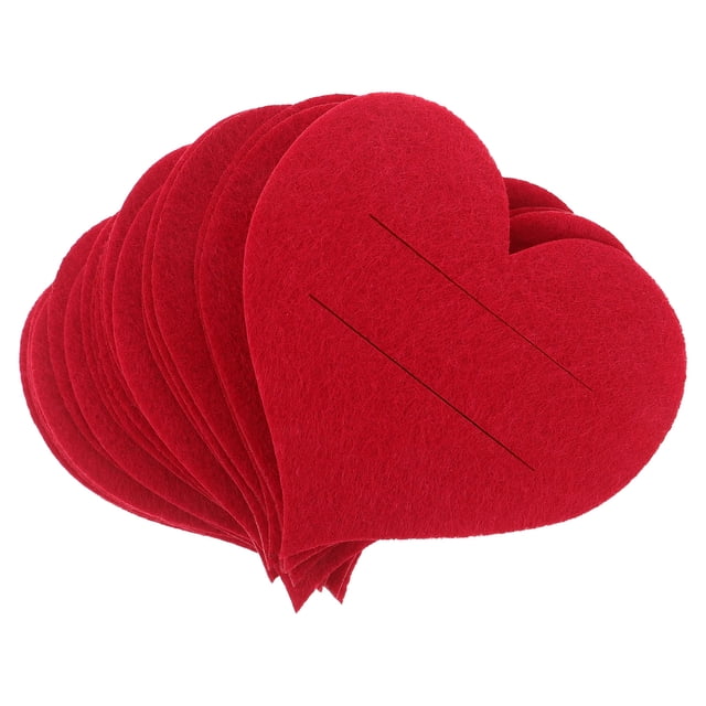 BESTYASH 20Ud Estuche Para Cubiertos Corazón De Fieltro Para De En San Valentín