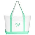 thumbnail image 2 of DALIX Women's Premium Tote Bag Shoulder Bags Monogrammed Mint Green W, 2 of 8