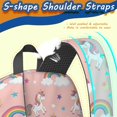 thumbnail image 5 of Unicorn and Star Pink Pattern 17" School Backpacks for Teens,Waterproof Oxford Fabric,S-Shape Padded Straps for School,Travel,Hiking,Camping, 5 of 6