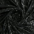 thumbnail image 2 of Zelouf Melanie Placement Sequin Mesh  , Sewing, DIY, Crafts Fabric by the Yard, Black, 3 Yard, 2 of 3