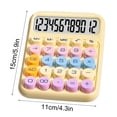 thumbnail image 4 of Jiaeri 12-Digit LCD Desktop Calculator with Large Display, Portable Mini Office Calculator for School Home Business, Battery Powered Basic Standard Financial Calculator, 4 of 7