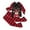 Black, variant on Tfken Christmas Pajamas For Family Crew Neck Long Sleeve Cute Tops Plaid Pant Black Women Holiday Nightwear Jammies