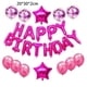 thumbnail image 2 of Juego de decoración de globos de feliz cumpleaños, globos con letras de aluminio, pancarta, globos de estrellas con lentejuelas para decoración de fiesta, 2 of 5