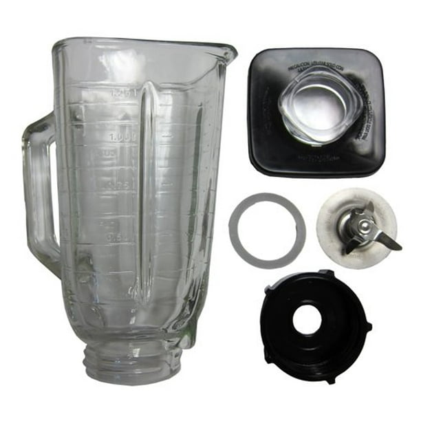 6 Piece Complete Glass Jar Replacement Kit for Oster Blenders 4899