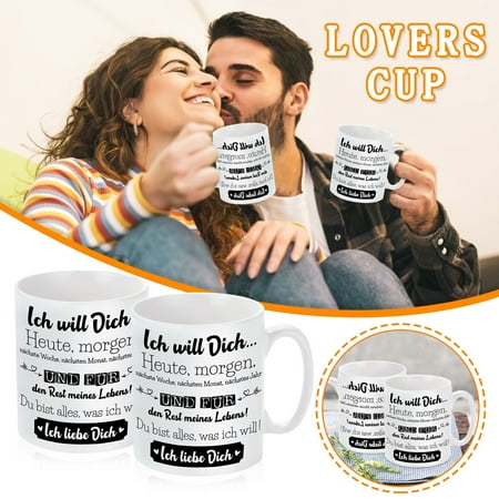 

WMYBD Cups Valentine s Day Gift Mug Decorations Special Warm Presant Mark Cup