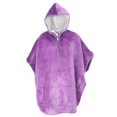 thumbnail image 2 of Capa cortavientos reutilizable para sillas de ruedas, poncho de invierno resistente a la intemperie, capa forrada, fundas para calentar sillas de rued violeta, 2 of 9