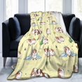 thumbnail image 2 of Manta de franela suave para conejillo de indias, bonita manta para sofá cama, acogedora y ligera, para mujeres, hombres y niñas, para dormitorio, sala de estar, cálida para todas las estaciones,, 2 of 7