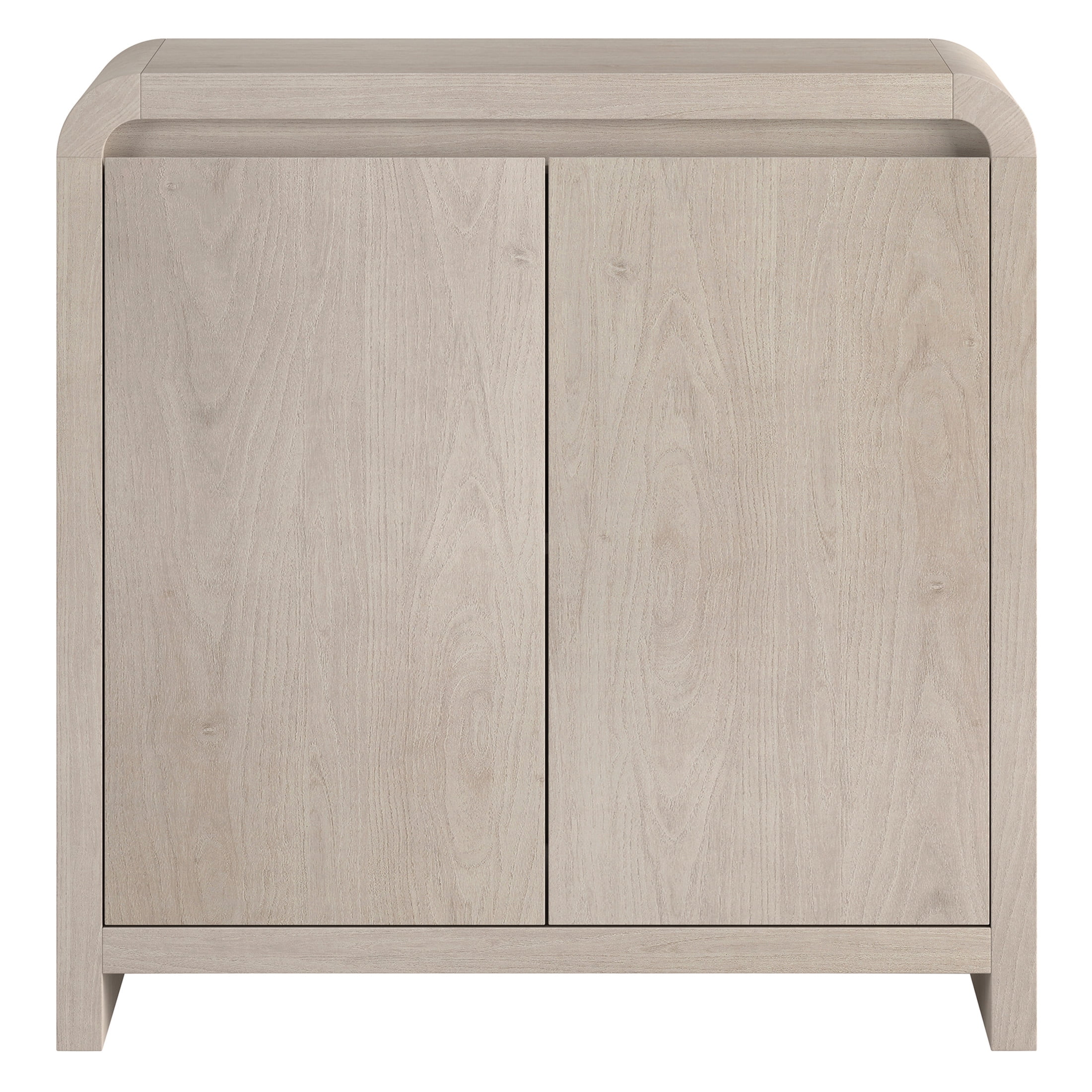 Evelyn&Zoe Modern/Contemporary 32" Wide Alder White Accent Cabinet