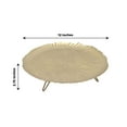 thumbnail image 3 of Efavormart 12" Gold Wavy Hairpin Leg Metal Serving Tray Dessert Display, Pedestal Wedding Cake Cupcake Stand Centerpiece, 3 of 10