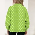 thumbnail image 4 of Womens Half Zip Up Sweatshirt, Long Sleeve Pullover for Women Fashion Loose Fit Dots Printed Lapel V Neck Sweatshirts Fall Clothes, 4 of 4