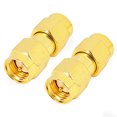 thumbnail image 1 of Kit de conectores Nisaea SMA Conector de cable de antena SMA macho a macho SMA hembra a hembra Adaptador coaxial RF para WiFi Cable de extensión caoxial 4 PCS, 1 of 2