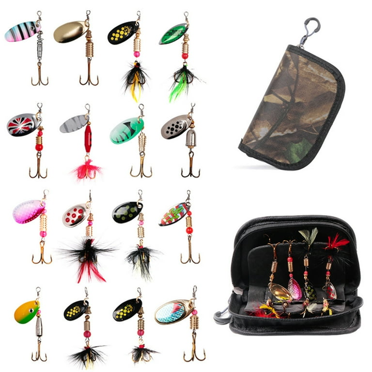 Cheers.US 16Pcs Metal Artificial Fishing Spinner Baits Lures Kits Portable Carry Bag Bass Lures Trout Lures Hard Metal Spinner Baits Kit Bag - Walmart.com Cheers.US 16Pcs Metal Artificial Fishing Spinner Baits Lures Kits Portable Carry Bag Bass Lures Trout Lures Hard Metal Spinner Baits Kit Bag - Walmart.com