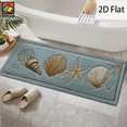 thumbnail image 6 of 2D Flat, 2D Flat, 1pc a Flat Starfish And Shell Design Anti-Slip Mat Made of Flannel, Featuring a Soft Plush Texture. Ideal for Use in Bathrooms, Doorways, Kitchens, Living Rooms, 6 of 14