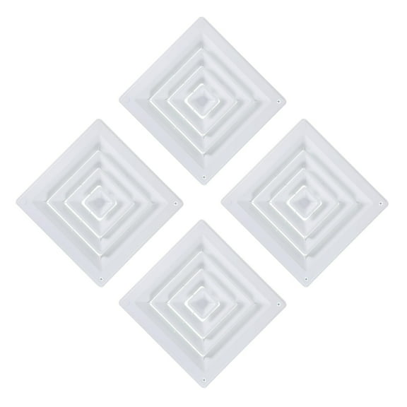 Set of 4 Vent Covers for Home Ceiling Cold Air Return White