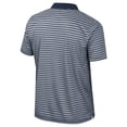 thumbnail image 3 of Men's Colosseum Navy West Virginia Mountaineers Striped Polo, 3 of 3