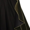 thumbnail image 4 of Rohuuque Men's Cloak Medieval Renaissance Cloak Gothic Cloak Stand Collar Deluxe Velvet Gold Trim Cape for Adult Brown, 4 of 5