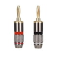 thumbnail image 2 of Banana Connector,24K Gold-plated Pure Copper Audio Connector Banana Plug Sturdy Construction, 2 of 9