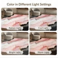 thumbnail image 7 of ODIKA 4'x6' Pink Black Abstract Gradient Grey Washable Area Rug Veined Stone Motif Flowing Ombre Blend Golden Accent Streaks Non-Slip, Chair-Friendly, Flatwoven for Home Office, Under Desk, 7 of 7
