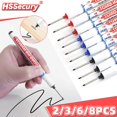 thumbnail image 2 of Rotuladores de cabeza larga de 20mm, juego de 2/3/6/8 unidades, decoración multiusos para carpintería de baño, rotulador de agujero profundo, tinta, juego de herramientas 9916 Tan Jianjun  unisex, 2 of 2