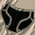 thumbnail image 2 of Besolor Cotton Briefs for Women Soft Lace Trim High Waisted Underwear for Women Breathable Panties for Ladies, 2 of 3
