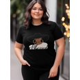 thumbnail image 4 of Women's T-Shirt,Short Sleeve Tee Shirts Casual Tops Woman Big Earrings Crewneck T Shirt for Women, 4 of 8
