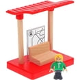thumbnail image 1 of Wooden Railway Track for Kids Pretend Play 1 Set Educational Building Toy, 1 of 5