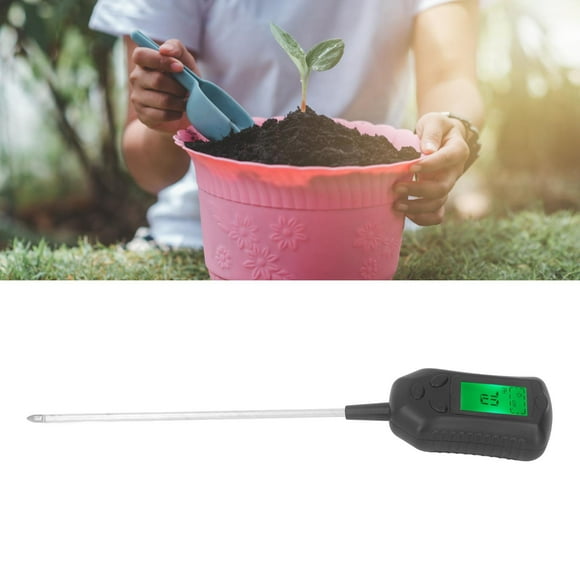 Soil PH Test Pen, Soil Detector Temperature Moisture Testing Light Detection 4 In 1 For Plant Growing