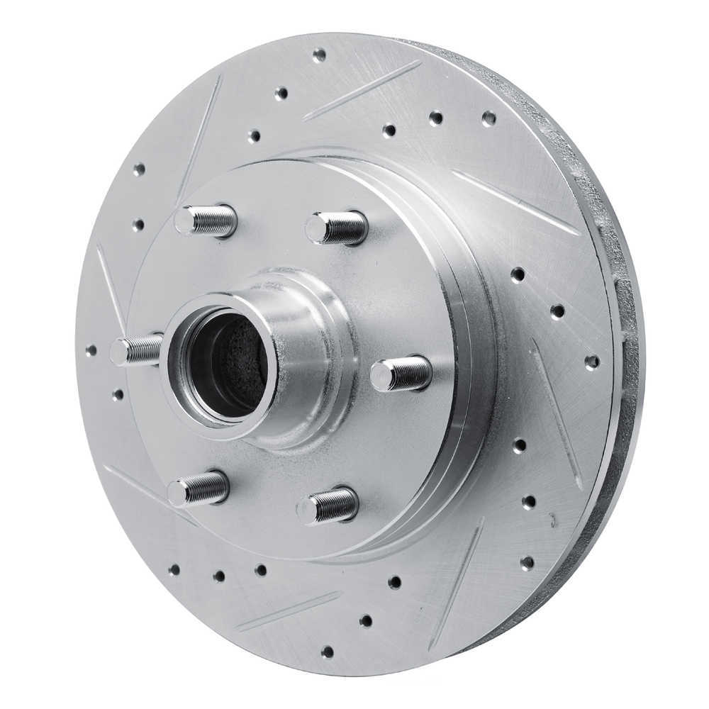 Dynamic Friction Company 631-48011L DFC Brake Rotor - Drilled And Slotted - Silver