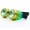 Yellow-Green, variant on LELINTA Fation Rainbow Steampunk Goggles Rivet Laser Kaleidoscope Glasses Role Playing Round Glass Crystal Lens Silver Black Pink