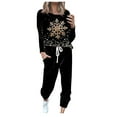 thumbnail image 2 of Moxiu Womens Christmas Tracksuit,Sweatsuits for Women Sets 2 Piece Christmas Outfits Glitter Xmas Tree Print Casual Lounge Sets Holiday Two Piece Sweat Suits Joggers Tracksuit Multicolor,XXL, 2 of 4