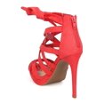 thumbnail image 3 of New Women Wild Diva Madden-13 Suede Peep Toe Ankle Wrap Strappy Stiletto Sandal, 3 of 5