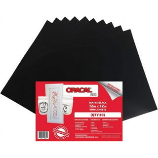Oracal 631 Matte Red Adhesive Craft Vinyl for Cameo, Cricut & Silhouette Including Free 12 inch x 24 inch Roll of Clear Transfer Paper (6ft x 12 inch)