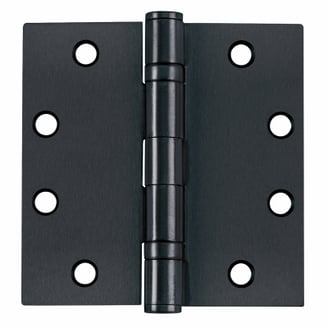 Zion 3" X 3" Matte Black Door Hinges – 12-Pack, Heavy Duty Square Hinges For Hollow Core Interior Doors