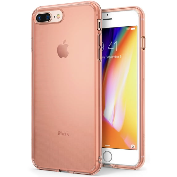 Ringke Air Case Compatible with iPhone 7 Plus, Lightweight & Thin Flexible TPU Scratch Resistant Cover - Rose Gold