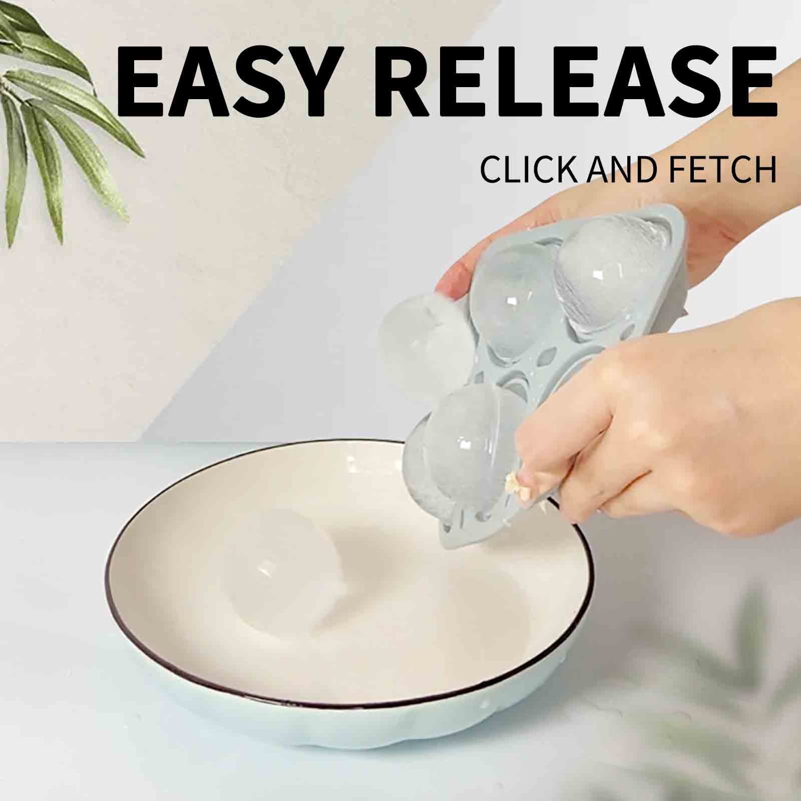 Ice Ball Mold Set, Round Ice Maker, Multi Hole Ice Tray for Freezer Beverage Cooling Whiskey Cocktail Drink Preparation Use