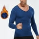 thumbnail image 1 of pstuiky Camisas de manga larga abrigadas para hombre, Ropa deportiva de manga larga con cuello en V, cálida y gruesa, para hombre, color liso top de hombre l, 1 of 8