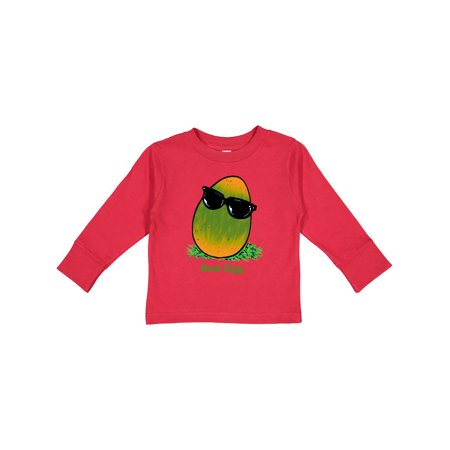 

Inktastic Easter Green and Yellow Bad Egg with Sunglasses Gift Toddler Boy or Toddler Girl Long Sleeve T-Shirt