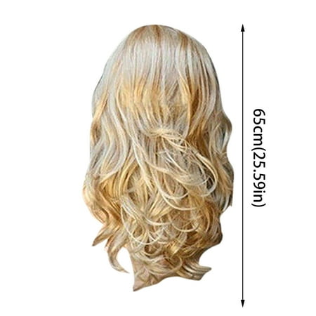 SAMCIYU 25 Inch Short Curly Hair Female Girl Charming Synthetic Wig Bangs Wig For Women Long Fiber Synthetic Wig For Daily Use Brown Long Curly Hair